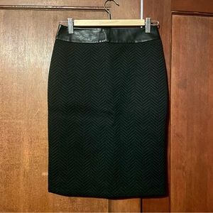 Banana Republic Tonal Jacquard Pencil Skirt